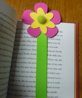 make bookmarks from craft foam